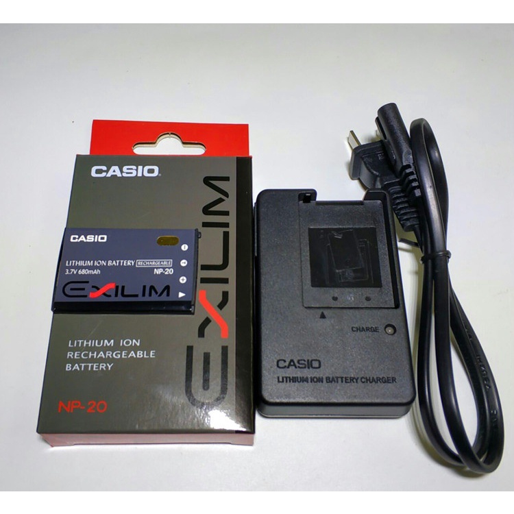 Batteria NP-20 O Caricabatterie Per Fotocamera Casio Exilim Serie EX-Z60, EX-Z70, EX-Z77, S880, EX-S3, 900mAh, 3.7V - Foto 4