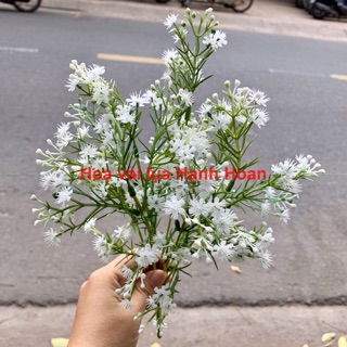 Cành Baby Giả 30cm [Bó 10 Cành] Nụ Nở Có Lá Không Lá Trang Trí Bình Hoa Cưới Kỉ Yếu Xưởng Hạnh Hoan Nam Địnạh