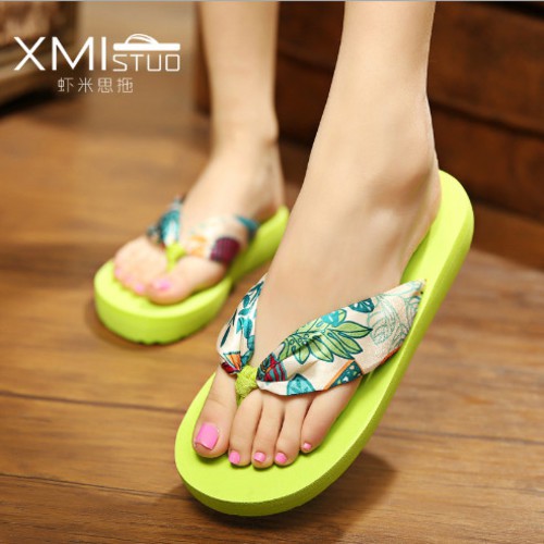 Dép kẹp nữ quai lụa, thương hiệu XMISTUO, dép thời trang loại cao cấp