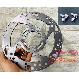 Đĩa thắng Phay CNC bước chân tặng kèm 4 ốc SALAYA inox 304 gắn xe máy Sirius,Exciter,Wave,Blade,RSX...