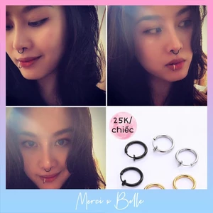 Khuyên môi và mũi nữ mẫu đẹp