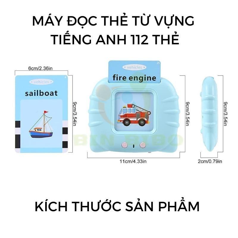 Máy đọc thẻ song ngữ tiếng Anh Việt cho bé update bản 510 từ vựng Binbibo