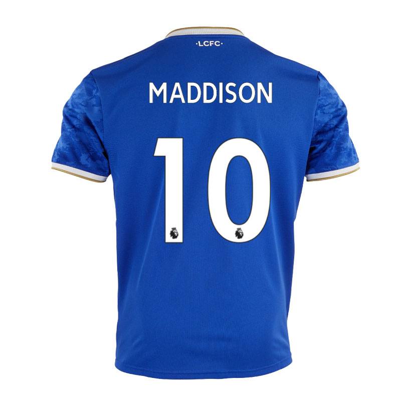 Áo thun bóng đá Leicester City F.C. Premier League 2021-22 - Dáng Rộng với Hình In Cầu Thủ Vardy &amp; Maddison