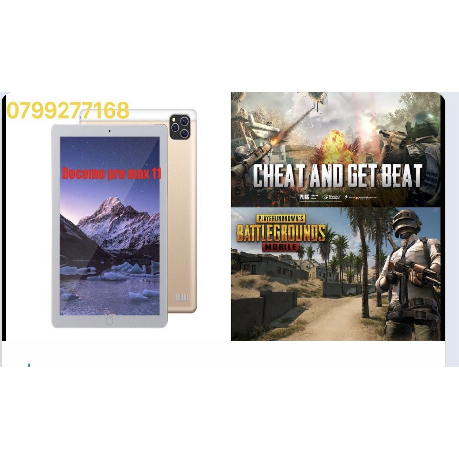 Máy tính bảng Docomo pro max 4G Ram 6G/128GB chơi game PUBGMOBILE ...
