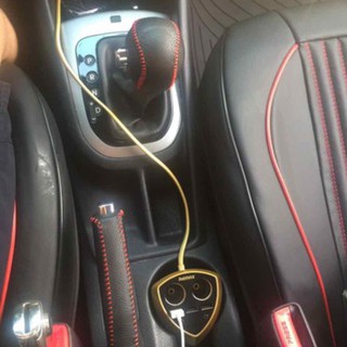Bao da cần số + phanh tay xe Kia rio số tự động( loại cần số có lẫy bóp bên hông)