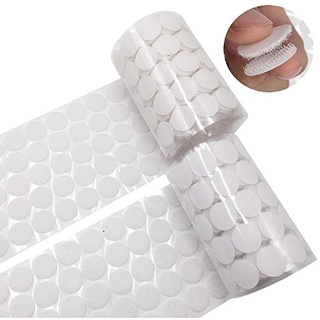 Băng Dính Gai Tròn Velcro [sỉ 1000 cặp]  nhám Có Keo Sẵn 2 Mặt Miếng Dán Xé Siêu Dính handmade Size 1cm- 2cm (màu trắng)