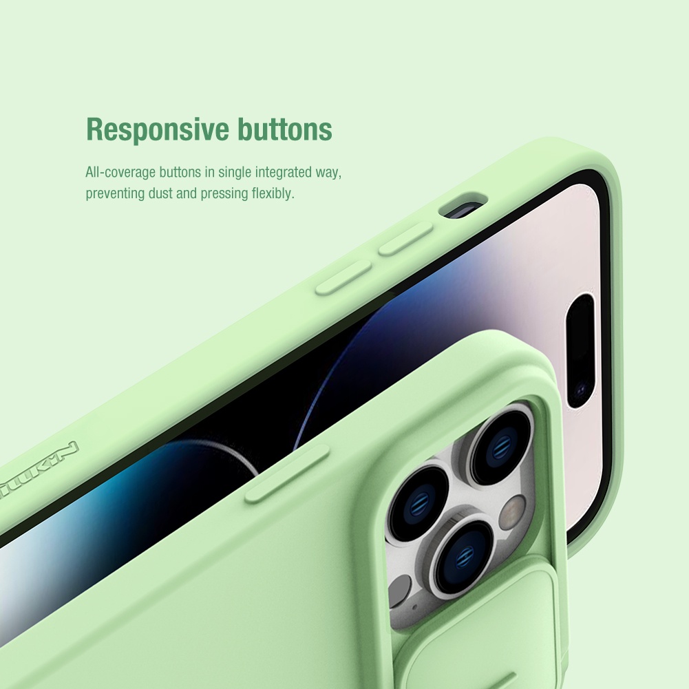 Nillkin Cho iPhone 14 Pro Max / iPhone 13 / iPhone14 Plus CamShield Silky Silicone Từ Tính Bảo Vệ Ống Kính Máy Ảnh Trượt Vỏ Điện Thoại Ốp Lưng Vỏ Tương Thích