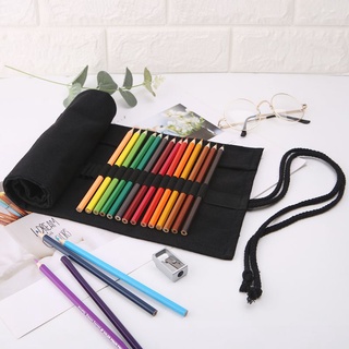 Túi Đựng Bút Bằng Vải canvas 12 24 36 48 72 Lỗ Tiện Dụng