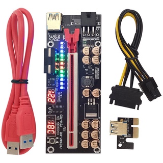 Ver018 PRO PCI-E Riser Card Cáp USB 3.0 018 PLUS PCI Express 1X Sang 16X Extender PCIe Adapter để khai thác BTC