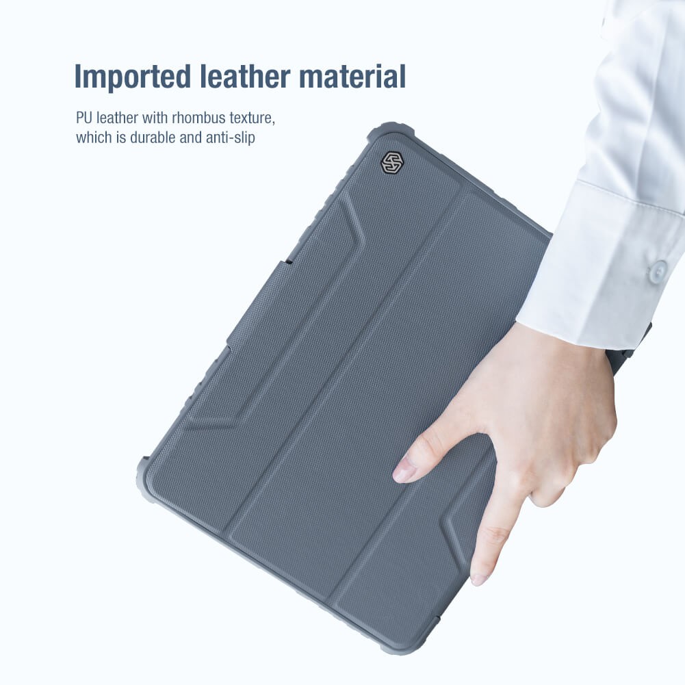 Nillkin Cho Apple iPad Pro Air 13 / 11 12.9 2021 2020 2022 / A16 / Air 10.9 / 7 8 9 10th Gen / Air 4 5 2025 / 10.2 / Mini 6 / 7 2024 Vỏ Bao Da Thông Minh Có Hộp Đựng Bút Chì