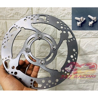 Đĩa thắng Phay CNC bước chân tặng kèm 4 ốc SALAYA inox 304 gắn xe máy Sirius,Exciter,Wave,Blade,RSX...