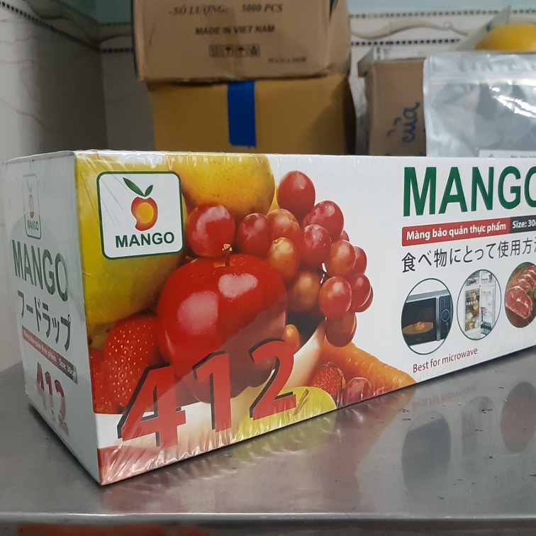 Màng bọc thực phẩm PVC 412 x 30cm mỏng bám dính