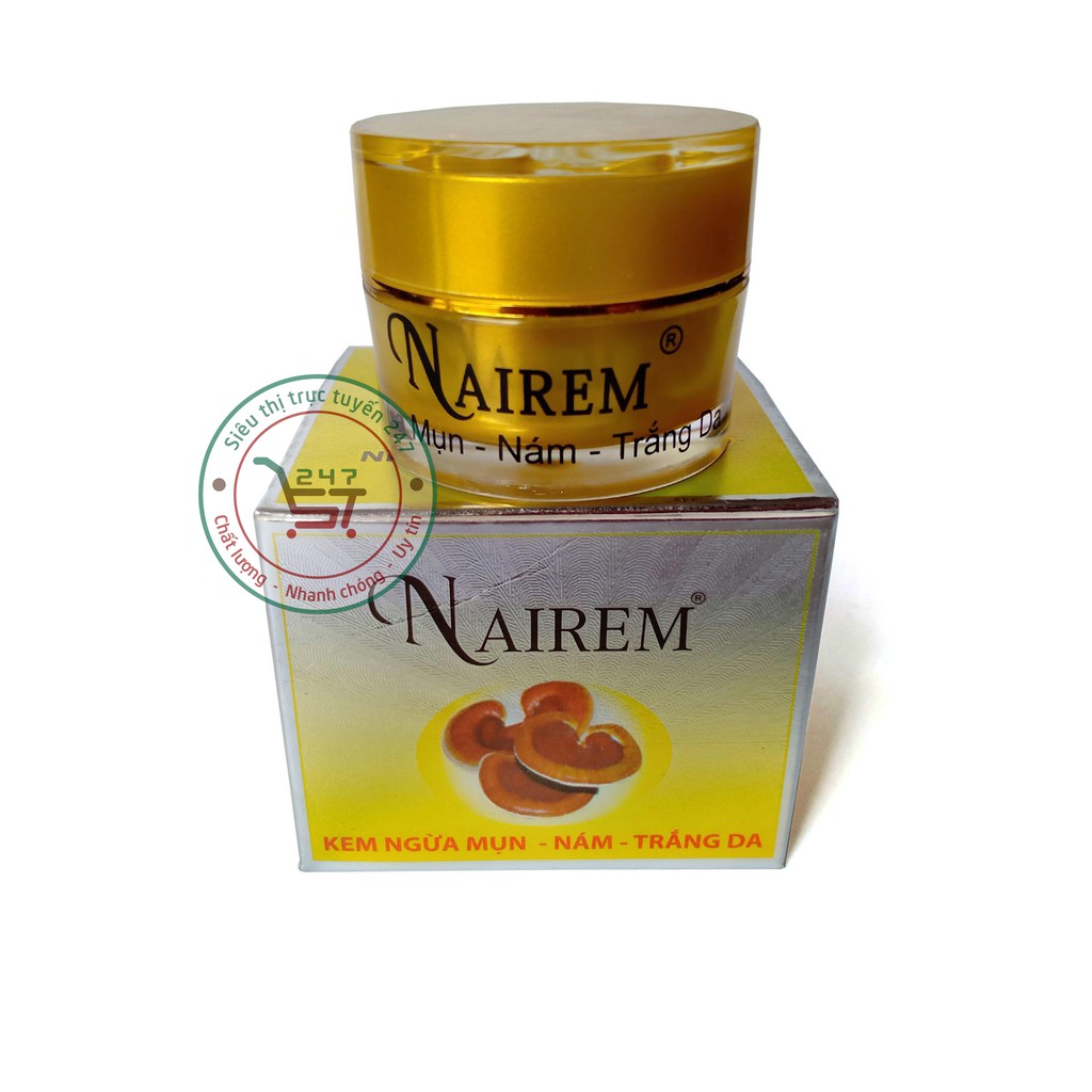 Kem Mụn Nám Trắng da Chống lão hóa Nhăn da Nairem 8g (Vàng)