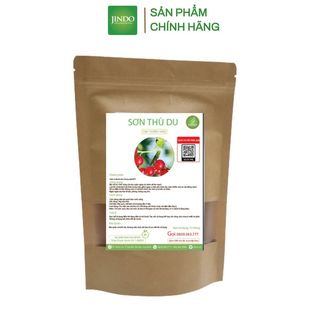 Sơn thù du khô thượng hạng JINDO 1kg