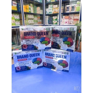 Viên uống bổ não Brand Queen giúp hoạt huyết lưu thông máu lên não, tăng cường tuần hoàn não