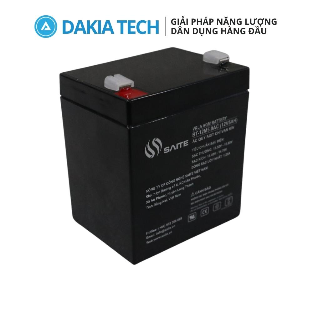 Ắc quy Saite 12V 5Ah Model BT-12M5.0AC chuyên dùng cho UPS, cửa cuốn ...