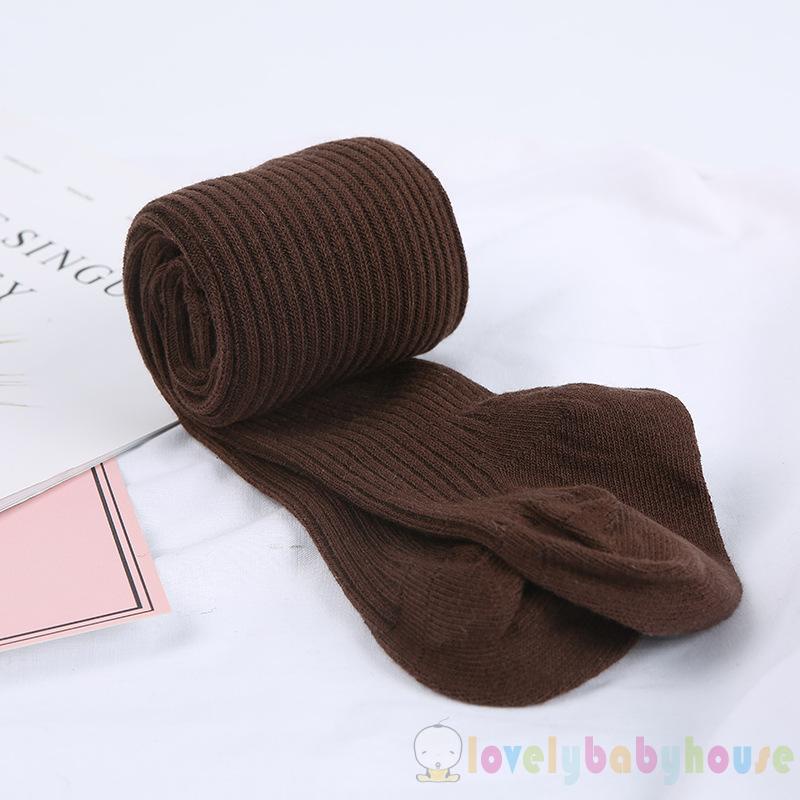 Quần Tất Cotton Dệt Kim Màu Kẹo Mềm Mại Giữ Ấm Mùa Thu Đông Cho Bé Gái