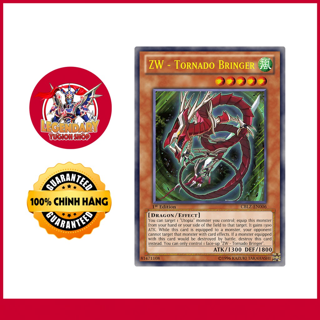 Yu-Gi-Oh! Karte „ZW - Tornado Bringer“ – KICO-EN035, Rare, 1. Auflage, Aus King’s Court Set