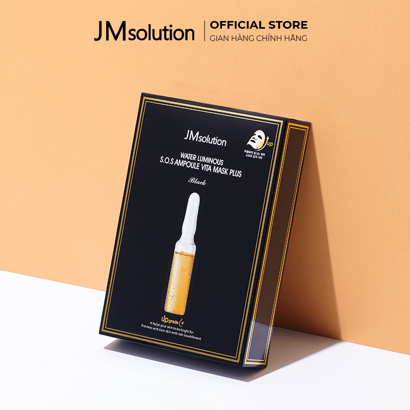 JMsolution Mặt nạ Water Luminous S.O.S Ampoule Vita Mask Plus - Dưỡng Sáng Và Săn Chắc Da - Chính Hãng