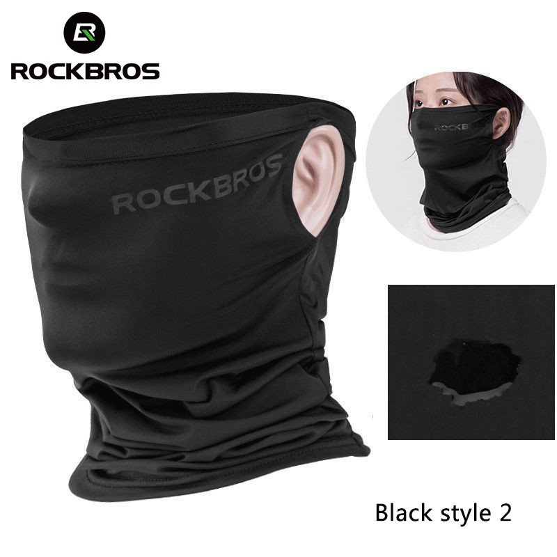 Rockbros Cổ Gaiter Mặt nạ, Khăn làm mát thoáng khí bằng lụa băng để đi câu cá đi bộ đường dài