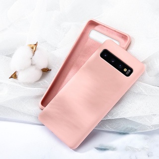 Ốp điện thoại silicon mềm màu trơn dành cho Samsung Galaxy S24 S23 S22 S21 S20 S10 Plus Ultra Fe 5G