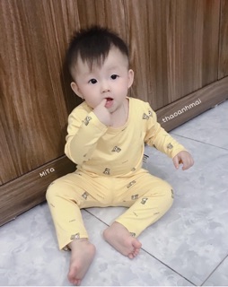 [PEEKABOO XUẤT HÀN] Bộ dài tay cho bé vải cotton thun lạnh MỀM MỊN MÁT - Quần áo trẻ em PEEKABOO LOẠI 1