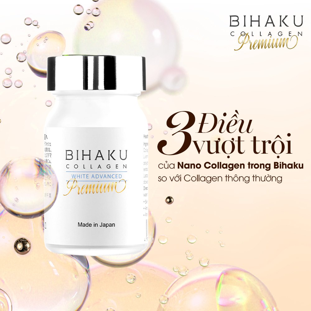 Ảnh Bộ đôi dưỡng trắng mịn màng và cải thiện nội tiết tố ngừa lão hóa từ bên trong Bihaku Collagen 30v và skinmd cream 15ml 3