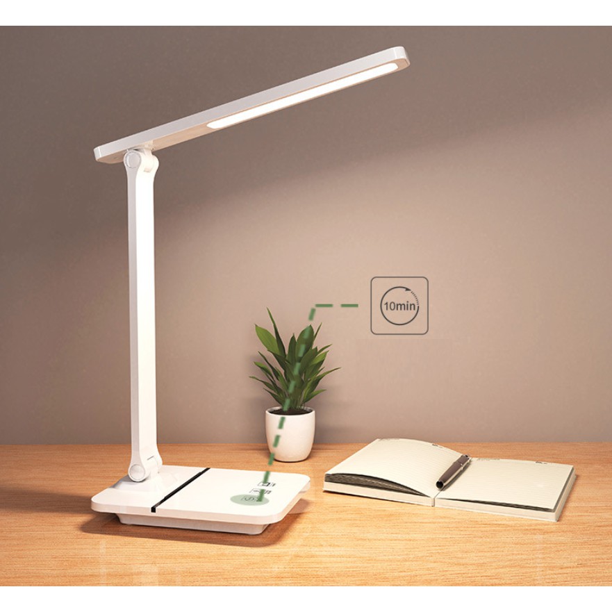 Ảnh Đèn Bàn Học Đọc Sách, Làm Việc Bóng LED Chống Cận, Cảm Ứng Tích Điện Gập 2 Chỗ Cao Cấp Chính Hãng Amalife 4
