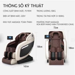 Ghế massa toàn thân cao cấp công nghệ Nhật Bản JM9 bi cố định có túi khí bóp đùi,bóp đầu và bi xoay phần Mông -TIẾNG VỆT — ảnh 4