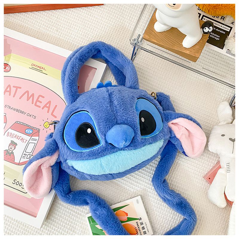 Disney Lilo & Stitch Cartoon Stitch Plush Handbag Cute Messenger Bag Girl Gift