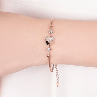 Lắc tay cỏ 4 lá may mắn Love BHLT62
