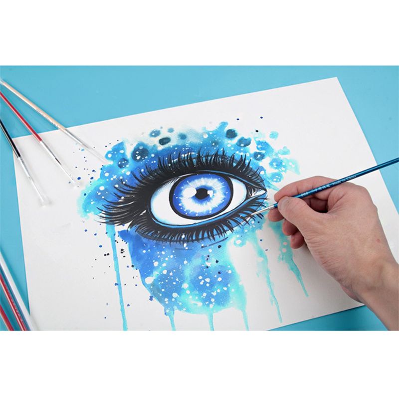 Ppy 3 Cái 0 00 000 Móc Dòng Bút Chuyên Nghiệp Đầu Mịn Vẽ Bàn Chải Cho Acrylic