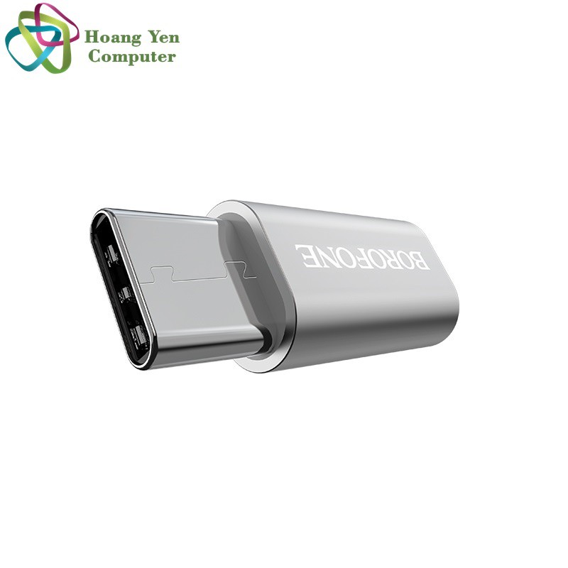 Đầu Chuyển Cho Cáp Sạc Borofone Micro Usb ra Type C / Light-ning - BH 12 Tháng Chính Hãng - Hoàng Yến Computer