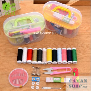 Hộp kim chỉ tròn, kim chỉ hoa đa năng hỗ trợ may vá cho gia đình bạn GD407-HopKimChi