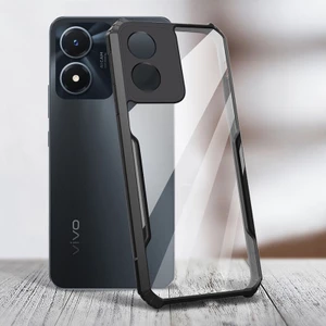Dành Cho vivo Y02s Y16 Y22 Y22s Y35 Y77 Ốp Lưng Túi Khí Acrylic Trong Suốt Lai Silicon Ốp Lưng Chống Sốc