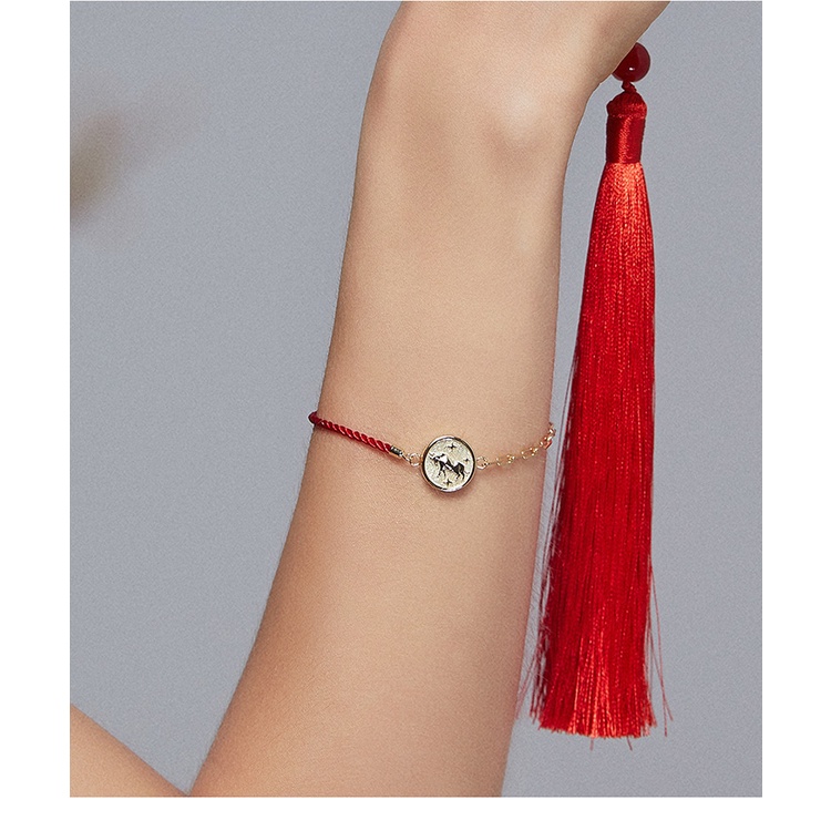 BAMOER Vòng Đeo Tay bạc 925 PhốI Zircon HìNh TráI Tim ThờI Trang Cho Nữ