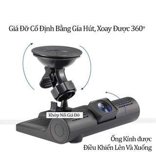 Camera Hành Trình Ô Tô 3 Mắt DVR 4 inch fullHD 1080p - Camera Hành Trình Ô Tô Sau Chống Nước