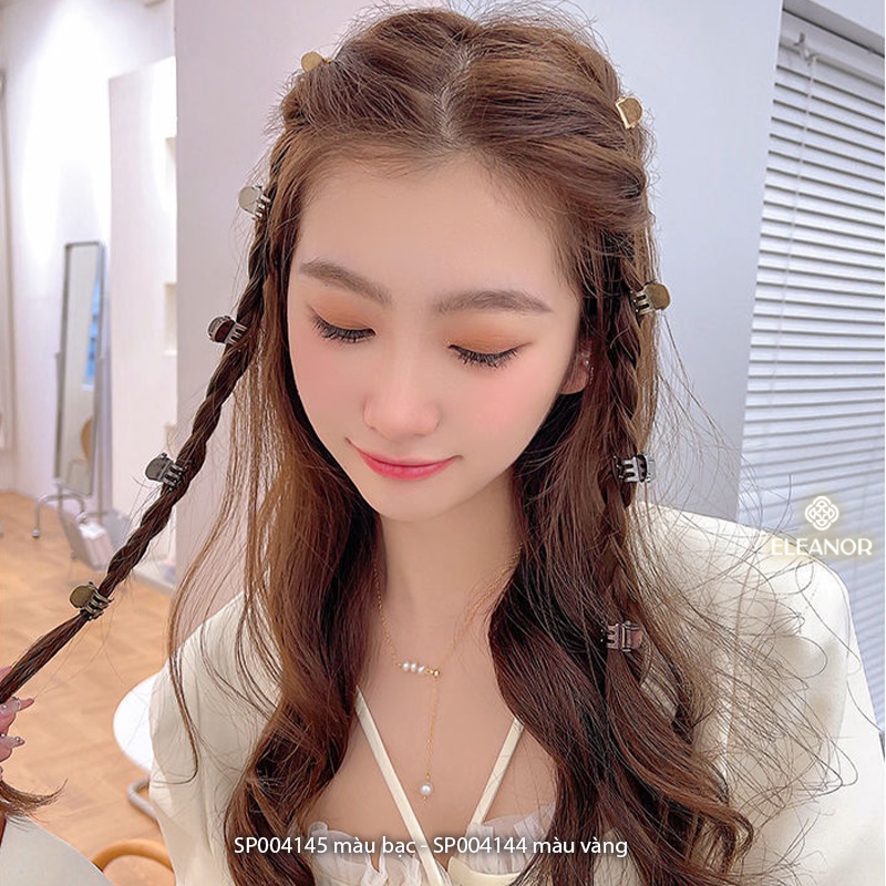 Kẹp tóc mái nữ mini Eleanor Accessories càng cua ba răng phụ kiện tóc 4144