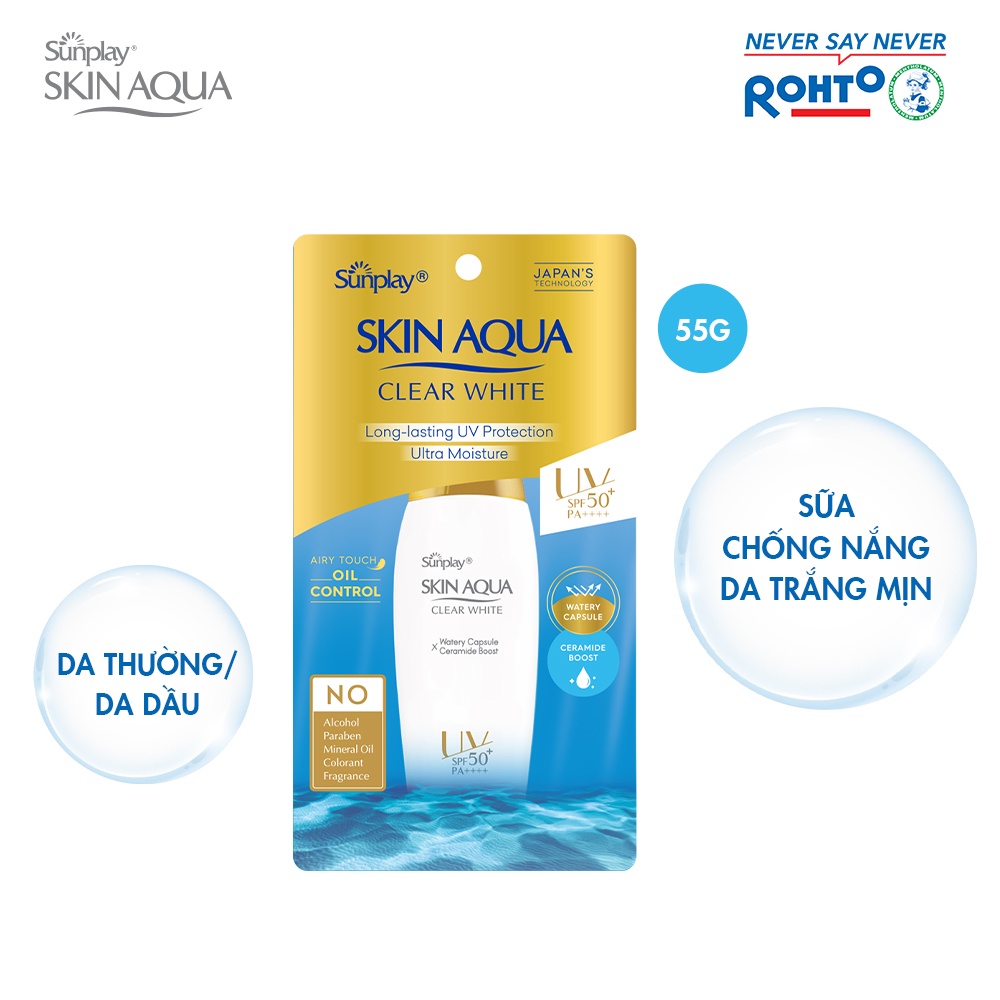 Sữa Chống Nắng Sunplay Dưỡng Da Trắng Mịn 55g Cocolux