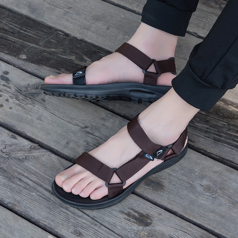 35 ~ 48Couple Sandal Harajuku ulzzang giày đi biển thời trang hàn quốc Xăng đan nhẹ Dép Sandal đơn giản