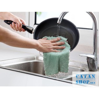 [LOẠI XỊN] 10 Chiếc Khăn Lau Chén Bát Đa Năng, Khăn lau chùi nhà bếp sạch mượt dễ giặt sạch, thấm hút cực tốt