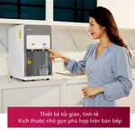 Máy lọc nước nóng lạnh mini để bàn nhập khẩu Fujihome,4 cấp lọc bình lọc nước uống trực tiếp làm nóng lạnh Block tự ngắt — ảnh 3