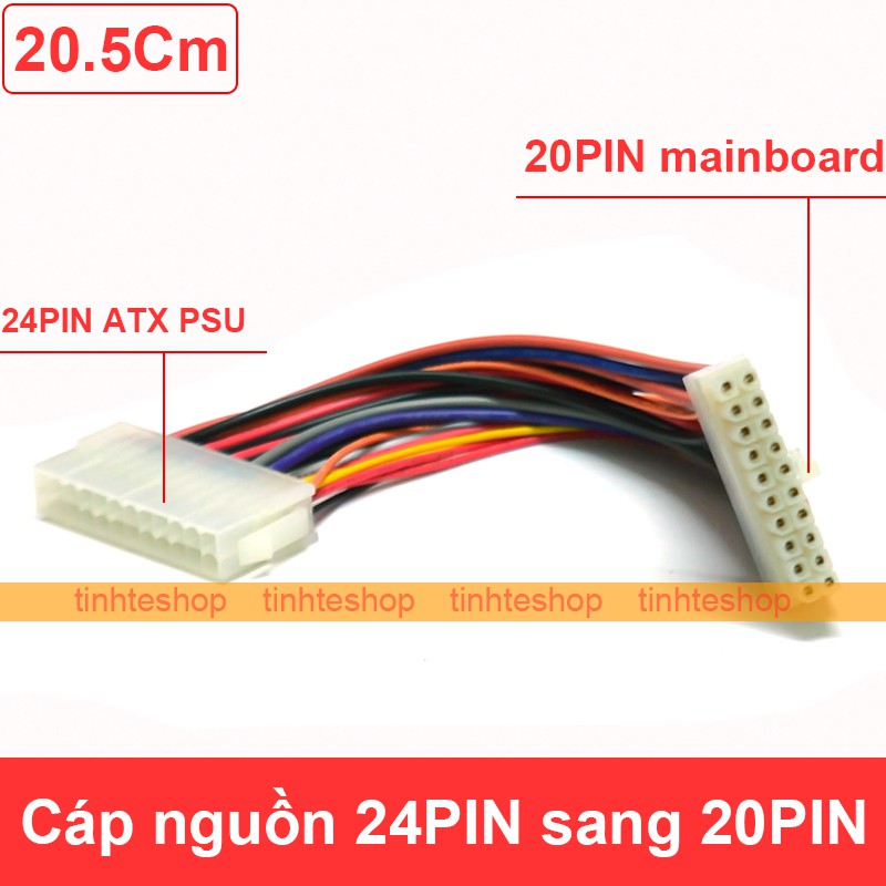 Cáp chuyển nguồn 24PIN ATX PSU cổng cái sang 20PIN CPU bo mạch chủ cổng ...