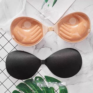 Miếng dán ngực đệm bàn tay dày nâng ngực tạo khe sexy, Áo ngực dán cúp ngang cài trước DEVARI D0127