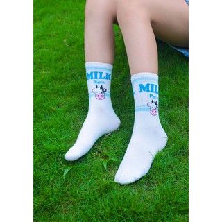[MUA 2 TẶNG 1]Tất vớ nữ Ulzzang cổ cao Sữa Dâu Kikiya cao cấp Hàn Quốc W-C-016 (Chính Hãng)