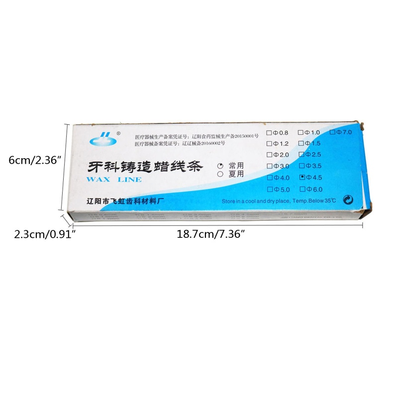 Bộ dây sáp đúc mặt trăng 2.5mm màu xanh, dùng để tạo hoa văn trang sức