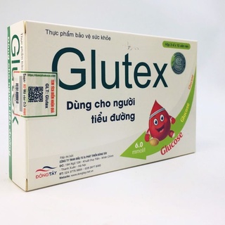 Glutex - Hỗ trợ ổn định đường huyết, giảm tiểu đường từ mướp đắng, lá xoài Hộp 30
