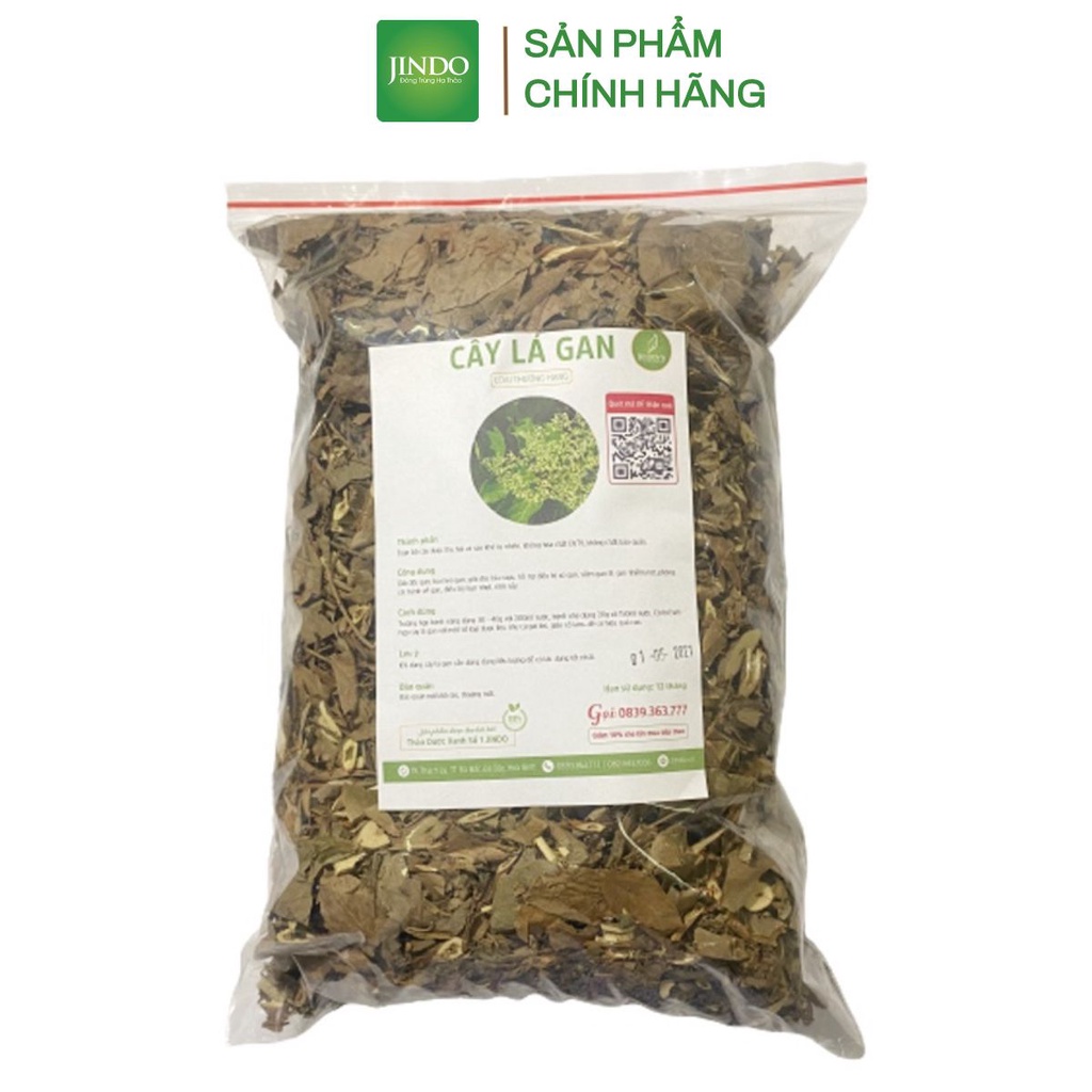 Cây lá gan khô JINDO 1kg tác dụng hỗ trợ làm mát cho gan
