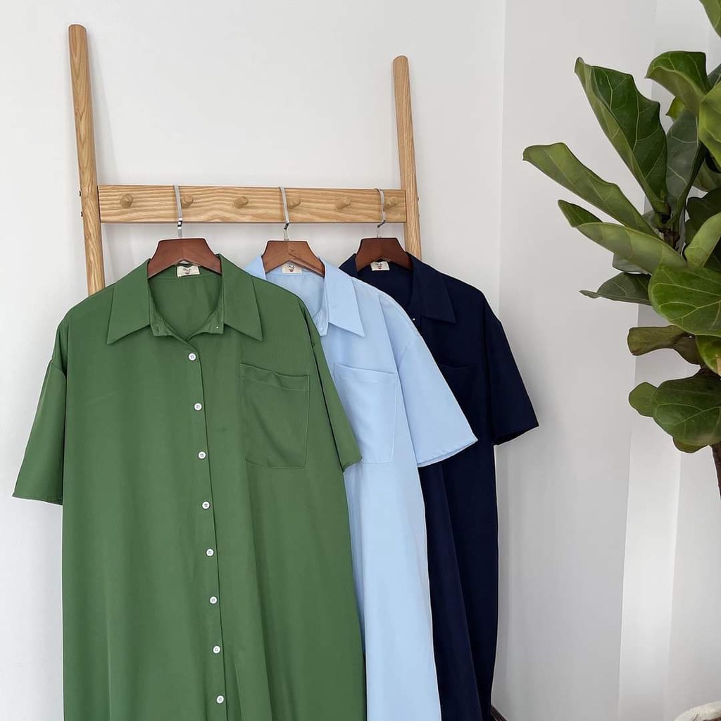 ÁO SOMI FORM DÀI SUÔNG  DỄ MẶC VÔ CÙNG THOẢI MÁI - PEKA SHIRT DRESS
