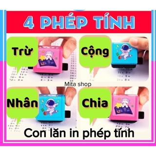 Máy in phép tính - con lăn tạo phép tính cộng trừ cho bé học tập hiệu quả - Đồ chơi trẻ em phát triển trí tuệ